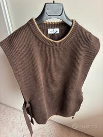 Gilet marrone lana Rebel Queen by Liu Jo Tg. S
