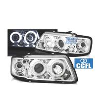 FARI AUDI A3 8L 96-00 ANGEL EYES CCFL FONDO CROMAT