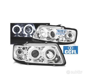 FARI AUDI A3 8L 96-00 ANGEL EYES CCFL FONDO CROMAT