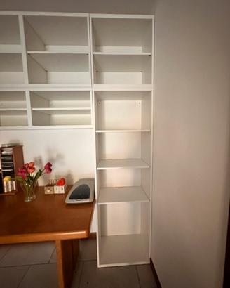 Libreria IKEA Bianca a "L" Componibile e multiuso