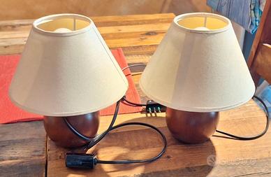 Coppia lampade da comodini abat-jour