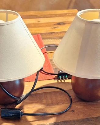 Coppia lampade da comodini abat-jour
