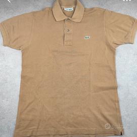 Polo Lacoste Uomo Manica Corta Marrone Chiaro S