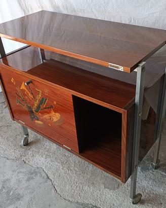 Mobile Bar Vintage ZUENELLI con ruote Anni 60