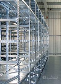 Scaffalatura L 480cm h 250cm - p 60 con 5 ripiani