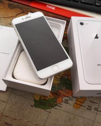Iphone 8 256 Gb silver con scatola originale