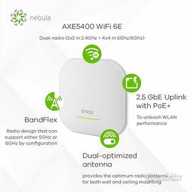 ZYXEL WAX620D-6E Access Point WiFi 6E Professional