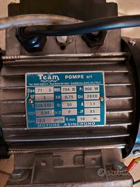 Elettropompa bifase, motore asincrono