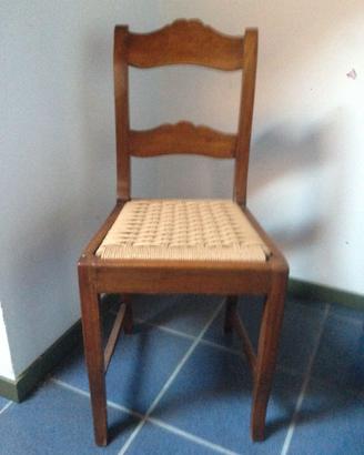 SEDIE IN LEGNO IMPAGLIATE