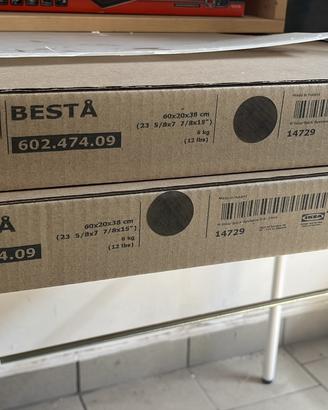 2 strutture IKEA BESTA nuove marrone nero