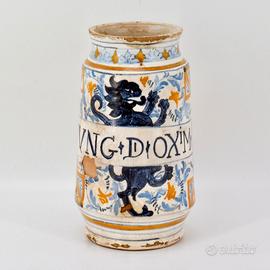 Antico albarello maiolica Montelupo Fiorentino