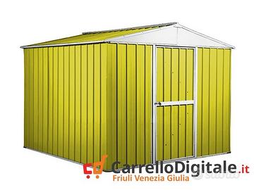 Box porta attrezzi lamiera 276x260 7,2 mq giallo