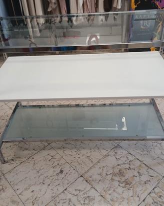 Banco per  negozio in acciaio,