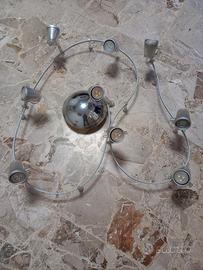 Lampadario a binario flessibile