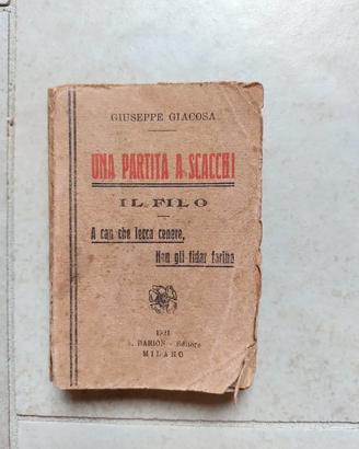 Una partita a scacchi 1921 Giacosa G: