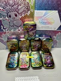 Pokemon Evoluzioni Prismatiche Mini Tin Sigillate