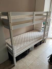 Letto a castello Ikea MYDAL con materassi