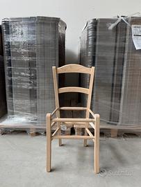 Sedie in faggio grezzo