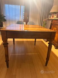 Tavolo Antici Trasformabile da Quadrati a 2 mt