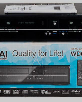 VIDEOREGISTRATORE VHS DVD FUNAI WD6D-D4413DB HDMI 