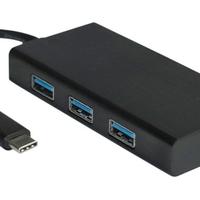 ADATTATORE da USB Type-C a RJ-45 + 3 USB 3.0