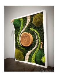 Quadro vegetale muschio Stabilizzato e Licheni