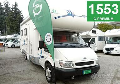 CAMPER ELNAGH FORD MANSARDATO 6 POSTI DINETTE GARA