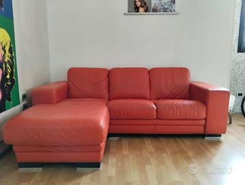 Divano cuoio caribù