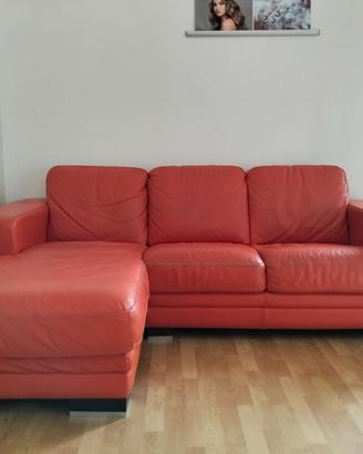 Divano cuoio caribù