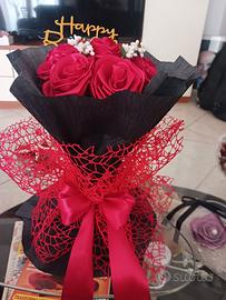 Bouquet rose di raso