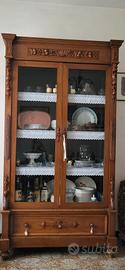 Credenza vetrina cristalliera, d'epoca