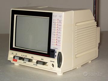 Mini TV con CRT Audiosonic vintage da collezione
