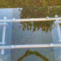 Tavolo in vetro allungabile