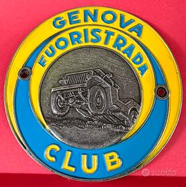 Placca Fuoristrada club genova