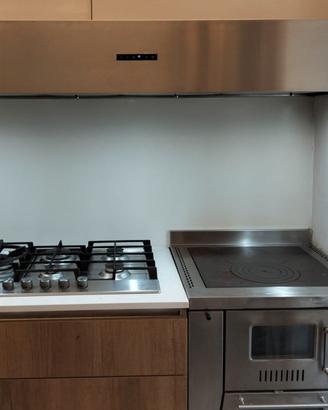 STUFA A LEGNA CON CAPPA ASPIRAZIONE RIZZOLI