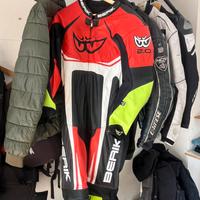 tuta intera moto in pelle