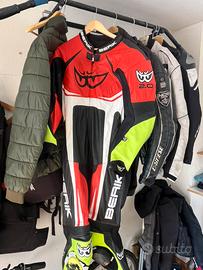 tuta intera moto in pelle
