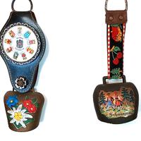 2 campanacci cinturino decorato vintage