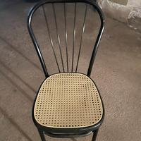 Sedie nere tonde Thonet