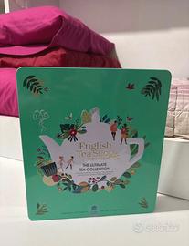 scatola di latta di tè inglese English Tea Shop
