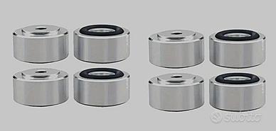 Set di 8 cuscinetti isolanti per altoparlanti.