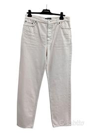 Jeans Balenciaga recycle bianchi
