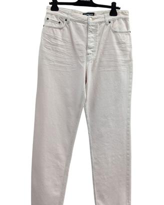 Jeans Balenciaga recycle bianchi