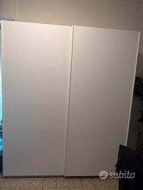 Armadio bianco larice misure 195x58x236cm