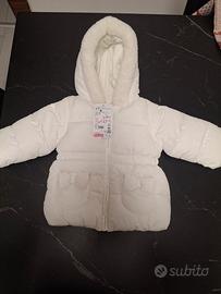 Piumino bianco invernale Prenatal 6-9 mesi NUOVO