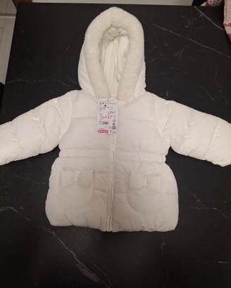 Piumino bianco invernale Prenatal 6-9 mesi NUOVO