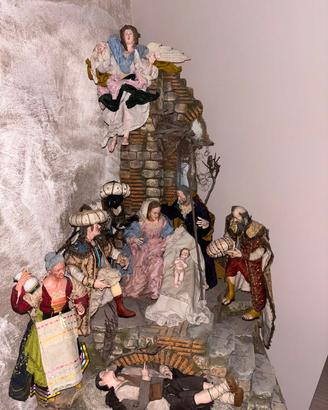 presepe napoletano artigianale 800