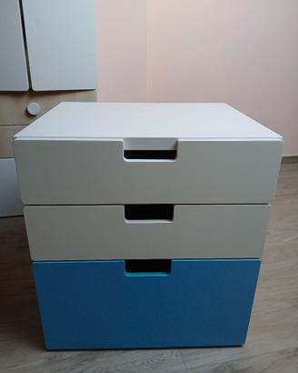 cassettiera ikea bianca blu