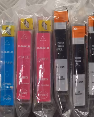 10 cartucce inchiostro più 4 Chip per stampante HP