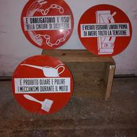 cartelli industriali vintage